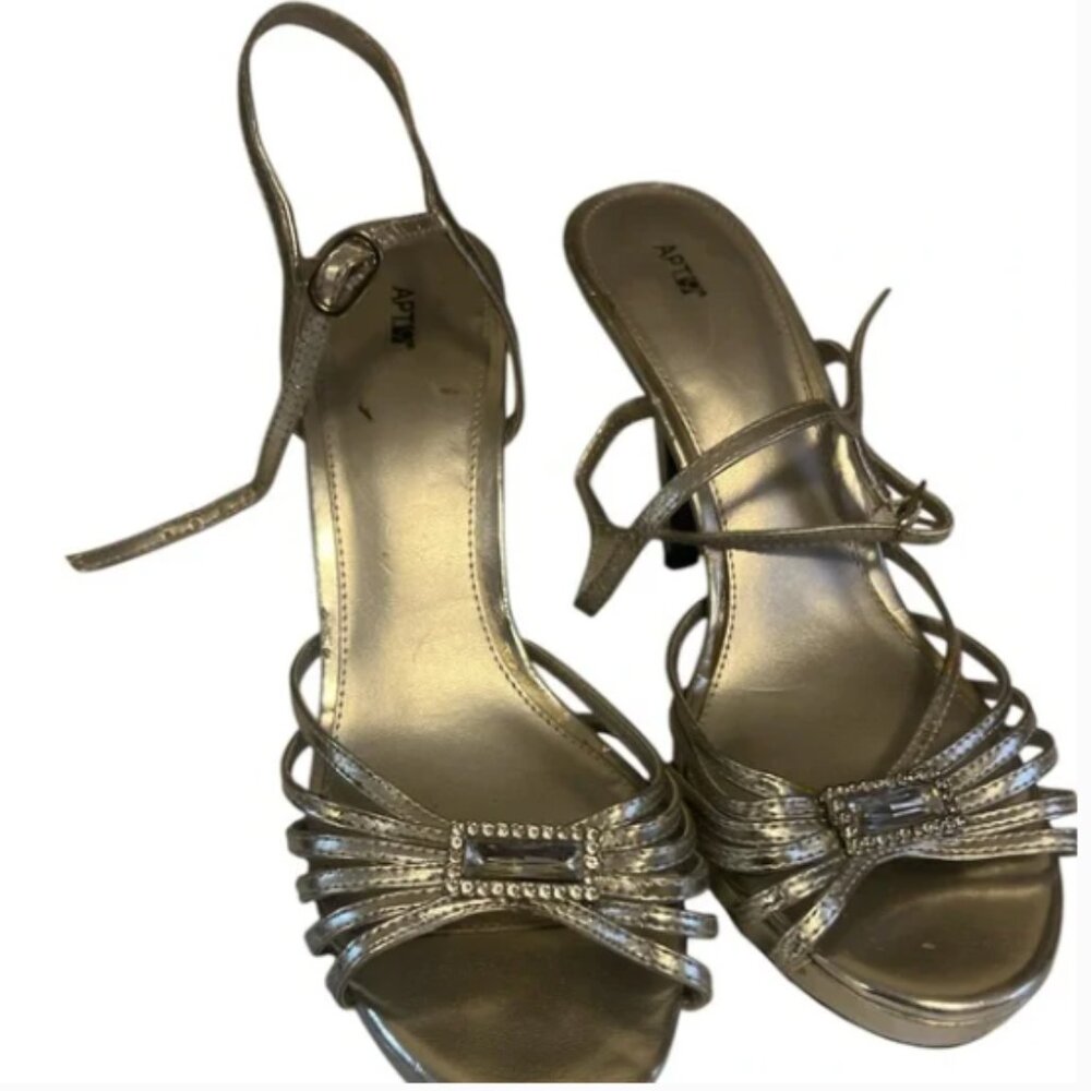 Women's silver heels